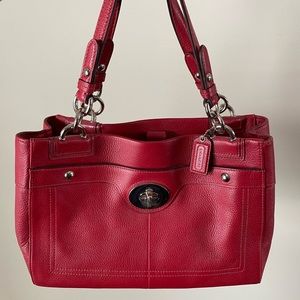Real leather coach purse